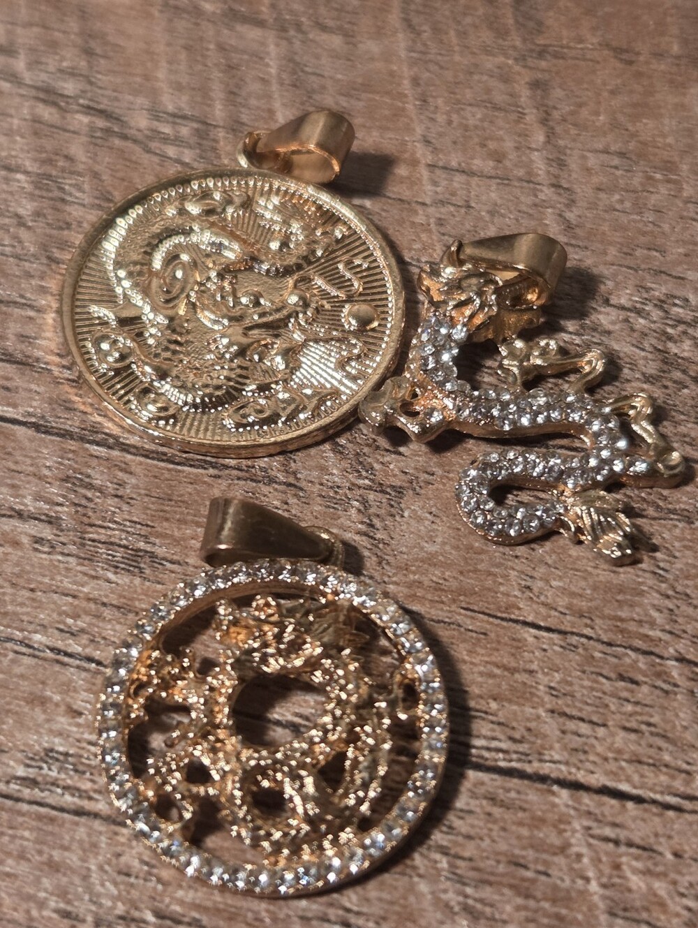 3PCS Dragon Themed Pendants